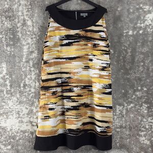 John Miller Collection Womens Size 16 Striped Sleeveless Boat Neck Dress Shift